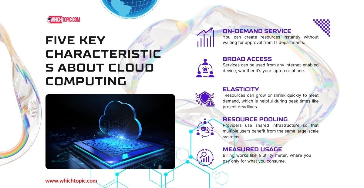 Five Key Characteristics about cloud computing